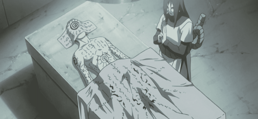 В какой серии умрет один из легендарных саннинов - Орочимару?