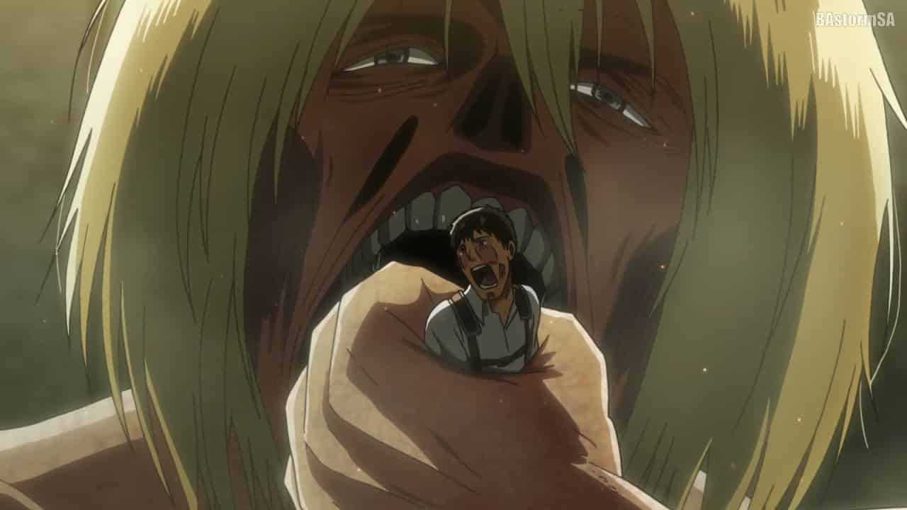 Armin eating bertholdt