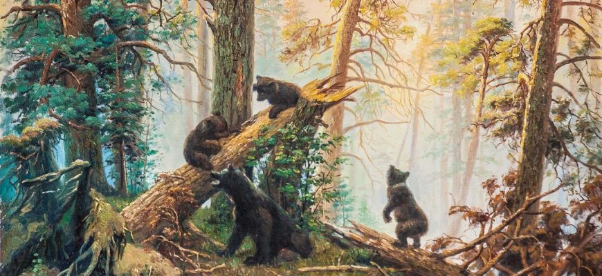 Сочинение-описание картины Шишкина "Утро в сосновом лесу"