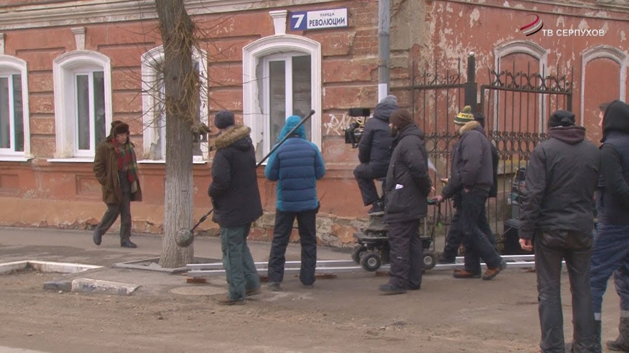 Съемочная команда на улицах Смоленска